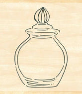 Beverly - Glass Ink Bottle With Lid Wooden Stamp