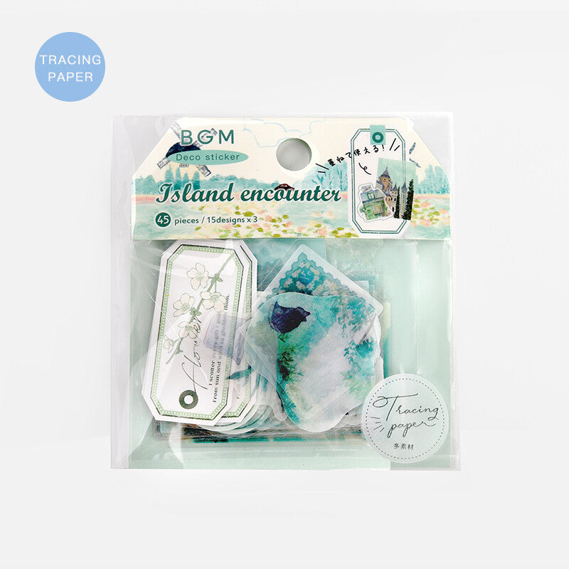 BGM - Deco Sticker - Island Encounter Green