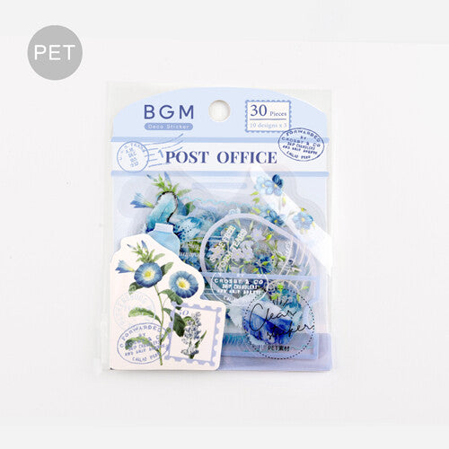 BGM - Post Office Sticker Flakes - Garden Blue