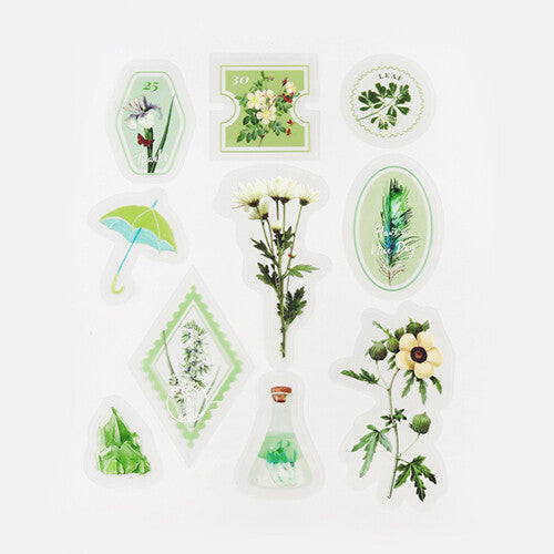 BGM - Post Office Sticker Flakes - Garden Green