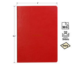 Rhodia Sewn Spine Rhodiarama A5 Notebook- Red