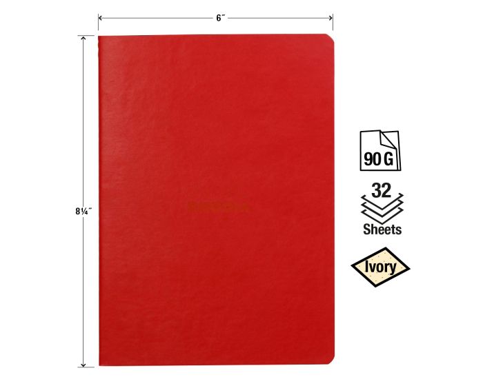 Rhodia Sewn Spine Rhodiarama A5 Notebook- Red