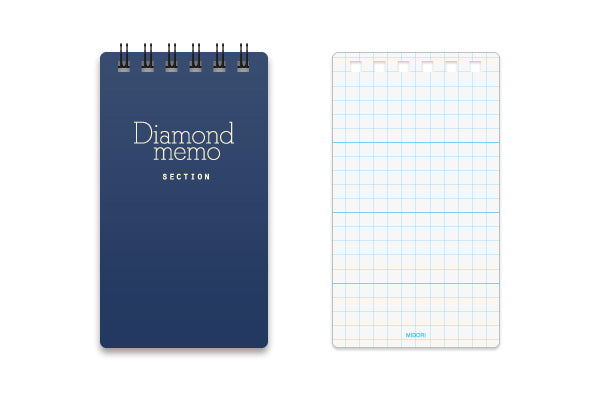 Midori Diamond Memo  <S> - Blue
