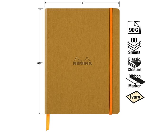 Rhodia Rhodiarama Webnotebook Softcover A5 - Gold