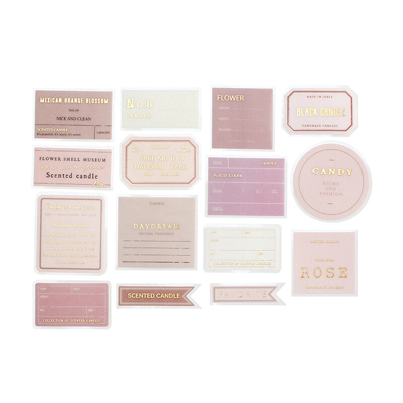 BGM - Healing Time Flake Sticker - Rose