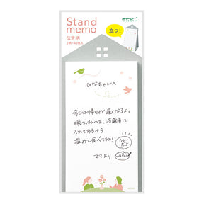 Midori Stand Memo Pad- Vertical Pattern - Message