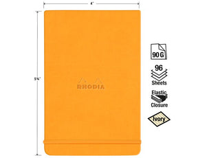 Rhodia Webnotepad A6 - Orange Lined