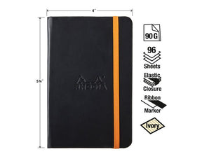 Rhodia Rhodiarama Webnotebook Hardcover A6 - Black