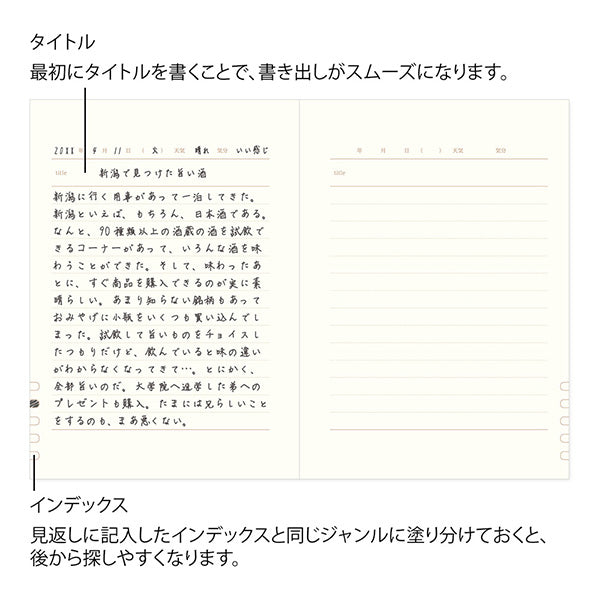 Midori One Day One Page 1 Year Diary