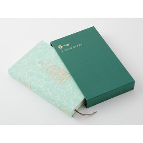 Midori 3 Year Diary Gate Mini Blue