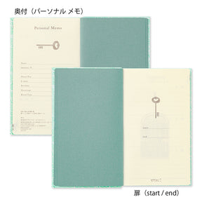 Midori 3 Year Diary Gate Mini Blue