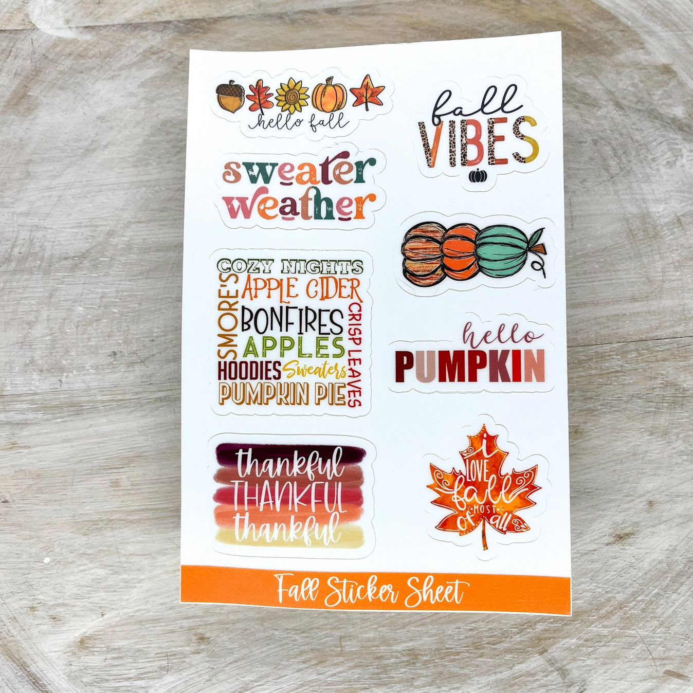 Savannah and James Co - Vinyl Stickers - Fall