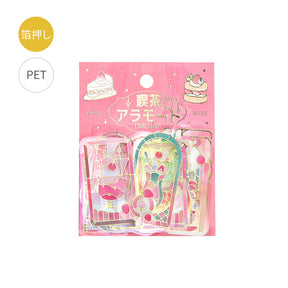 BGM - Flake Stickers - Cafe a la Mode - Red Stained Glass