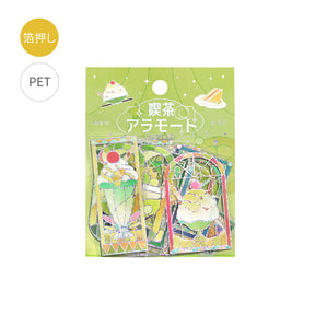 BGM - Flake Stickers - Cafe a la Mode - Green Stained Glass