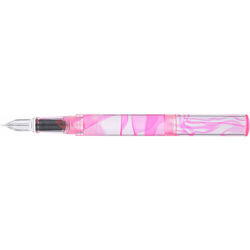 Teranishi Guitar Glass Dip Pen - Aqua Pink