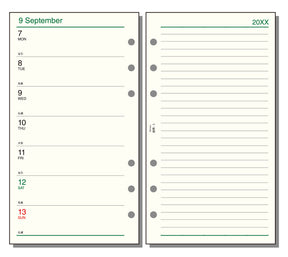 Raymay Davinci Note 2026 ( thru March 2027) Bible Size Refill - Week 3