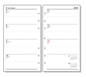 Raymay Davinci Note 2026 ( thru March 2027) Bible Size Weekly Refill - Week 1