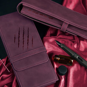 Wearingeul 3 Pen Leather Pouch - Dr. Jekyll and Mr. Hyde