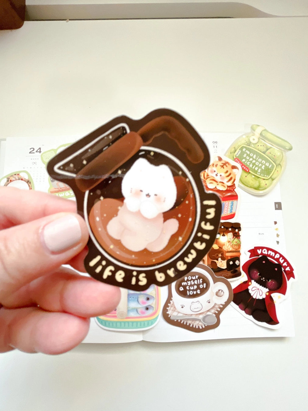 Kuboandlucy Stationery Co. - Life is Brewtiful Sticker