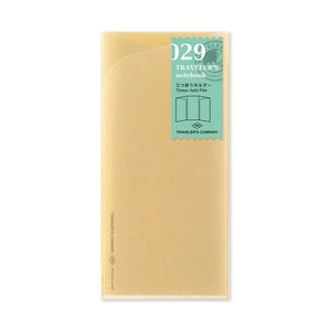 TRAVELER'S COMPANY Regular Sized Refill - 029 Three Fold File