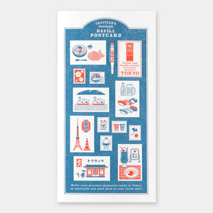 TRAVELER'S COMPANY Regular Sized Refill - Post Card TOKYO