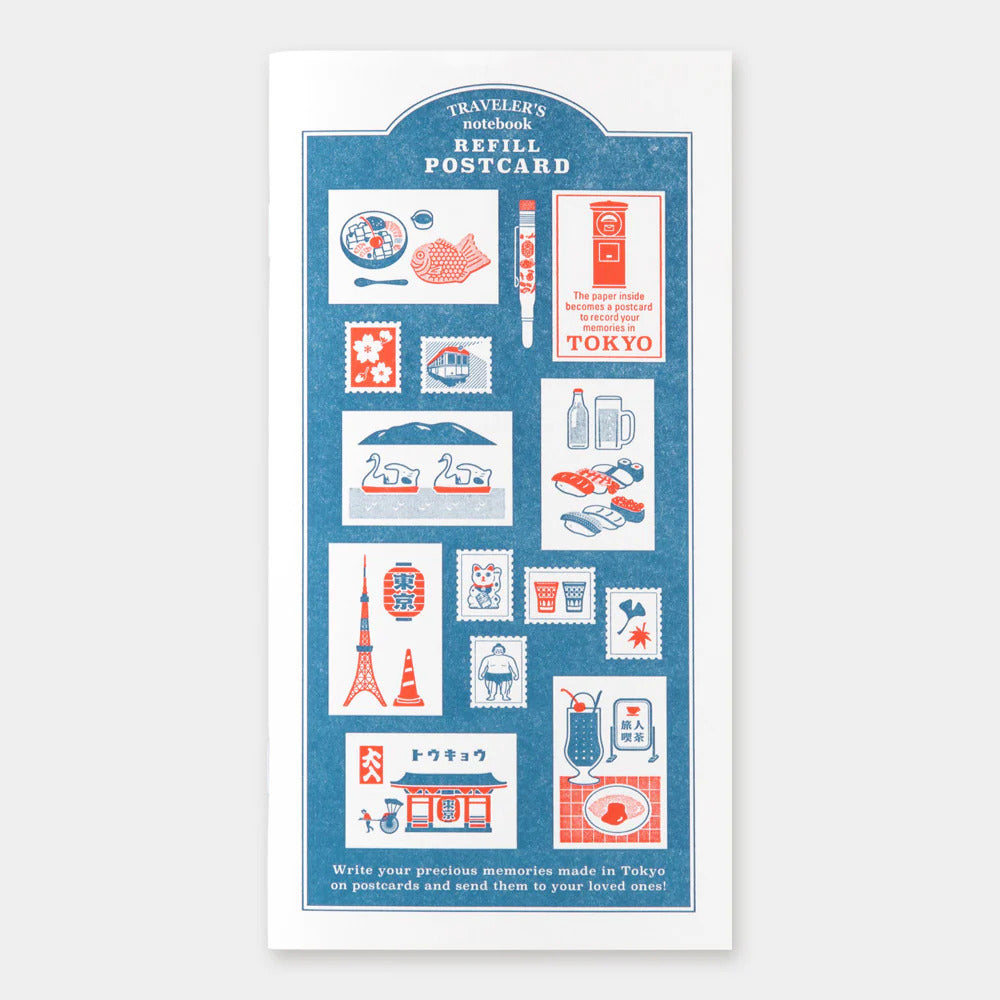 TRAVELER'S COMPANY Regular Sized Refill - Post Card TOKYO
