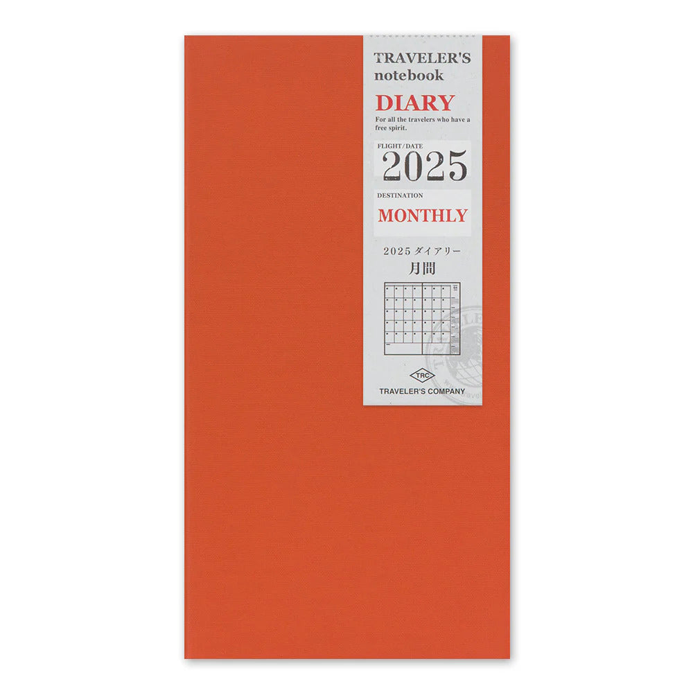 TRAVELER'S COMPANY Regular Size Diary 2025 - Monthly