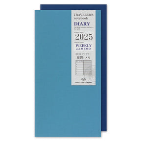 TRAVELER'S COMPANY Regular Size Diary 2025 - Weekly + Memo