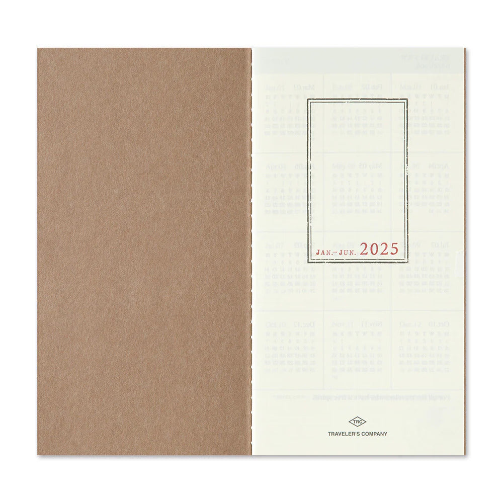 TRAVELER'S COMPANY Regular Size Diary 2025 - Weekly + Memo