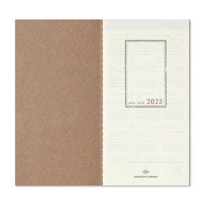 TRAVELER'S COMPANY Regular Size Diary 2025 - Weekly + Memo