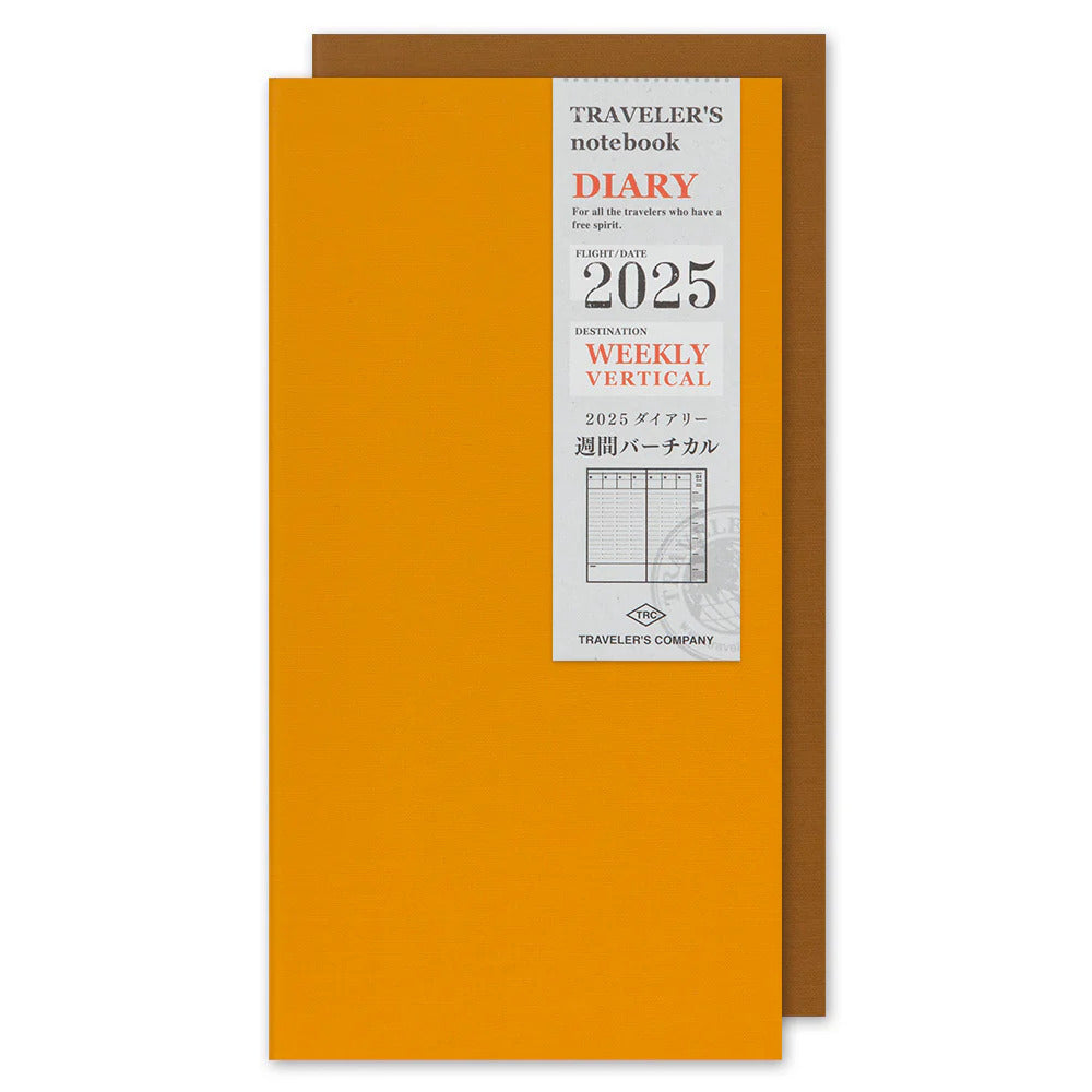 TRAVELER'S COMPANY Vertical Size Diary 2025 - A5 Slim Weekly