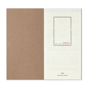 TRAVELER'S COMPANY Vertical Size Diary 2025 - A5 Slim Weekly