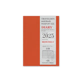 TRAVELER'S COMPANY Passport Size Diary 2025 - Monthly