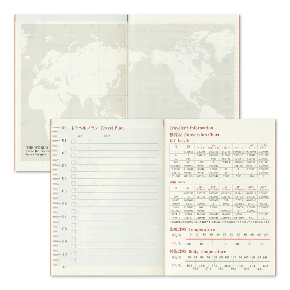 TRAVELER'S COMPANY Passport Size Diary 2025 - Monthly