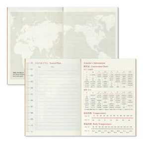 TRAVELER'S COMPANY Passport Size Diary 2025 - Monthly