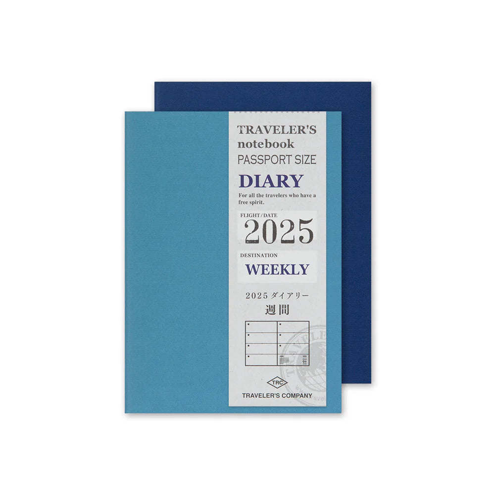 TRAVELER'S COMPANY Passport Size Diary 2025 - Weekly