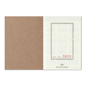 TRAVELER'S COMPANY Passport Size Diary 2025 - Weekly