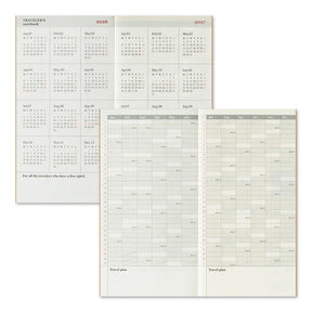 TRAVELER'S COMPANY Regular Size Diary 2026 - Monthly