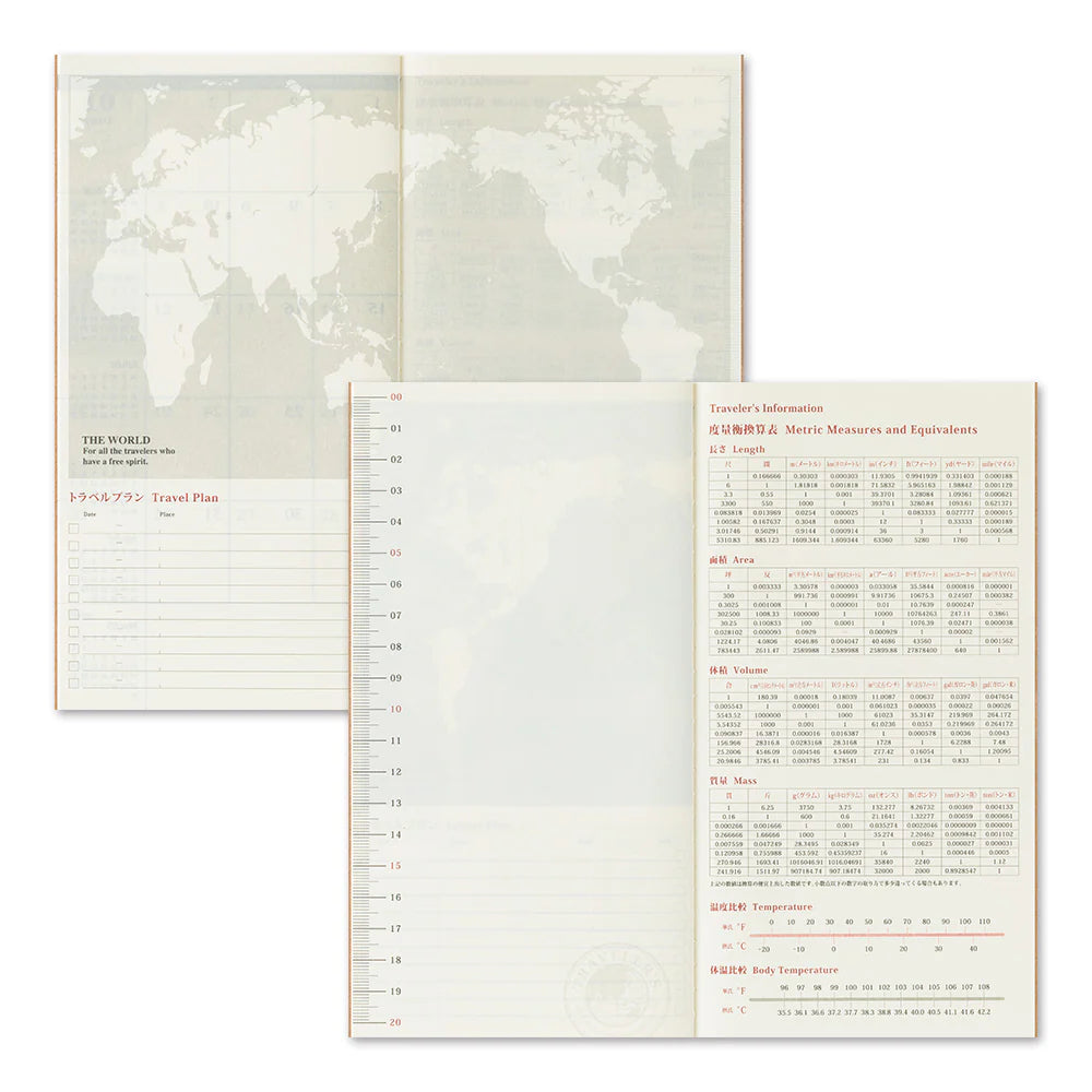 TRAVELER'S COMPANY Regular Size Diary 2026 - Monthly