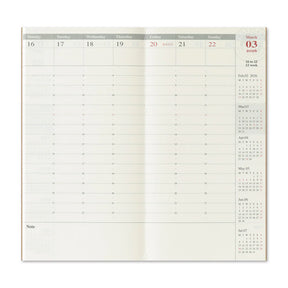 TRAVELER'S COMPANY Vertical Size Diary 2026 - Weekly