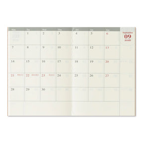 TRAVELER'S COMPANY Passport Size Diary 2026 - Monthly