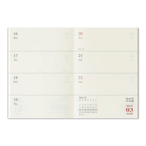 TRAVELER'S COMPANY Passport Size Diary 2026 - Weekly