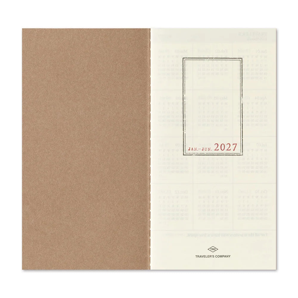 TRAVELER'S COMPANY Regular Size Diary 2027 - Weekly + Memo