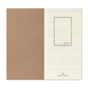 TRAVELER'S COMPANY Regular Size Diary 2027 - Weekly + Memo