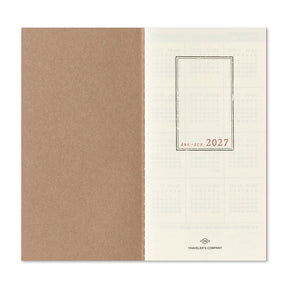 TRAVELER'S COMPANY Vertical Size Diary 2027 - Weekly