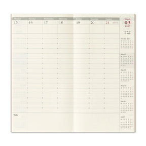 TRAVELER'S COMPANY Vertical Size Diary 2027 - Weekly