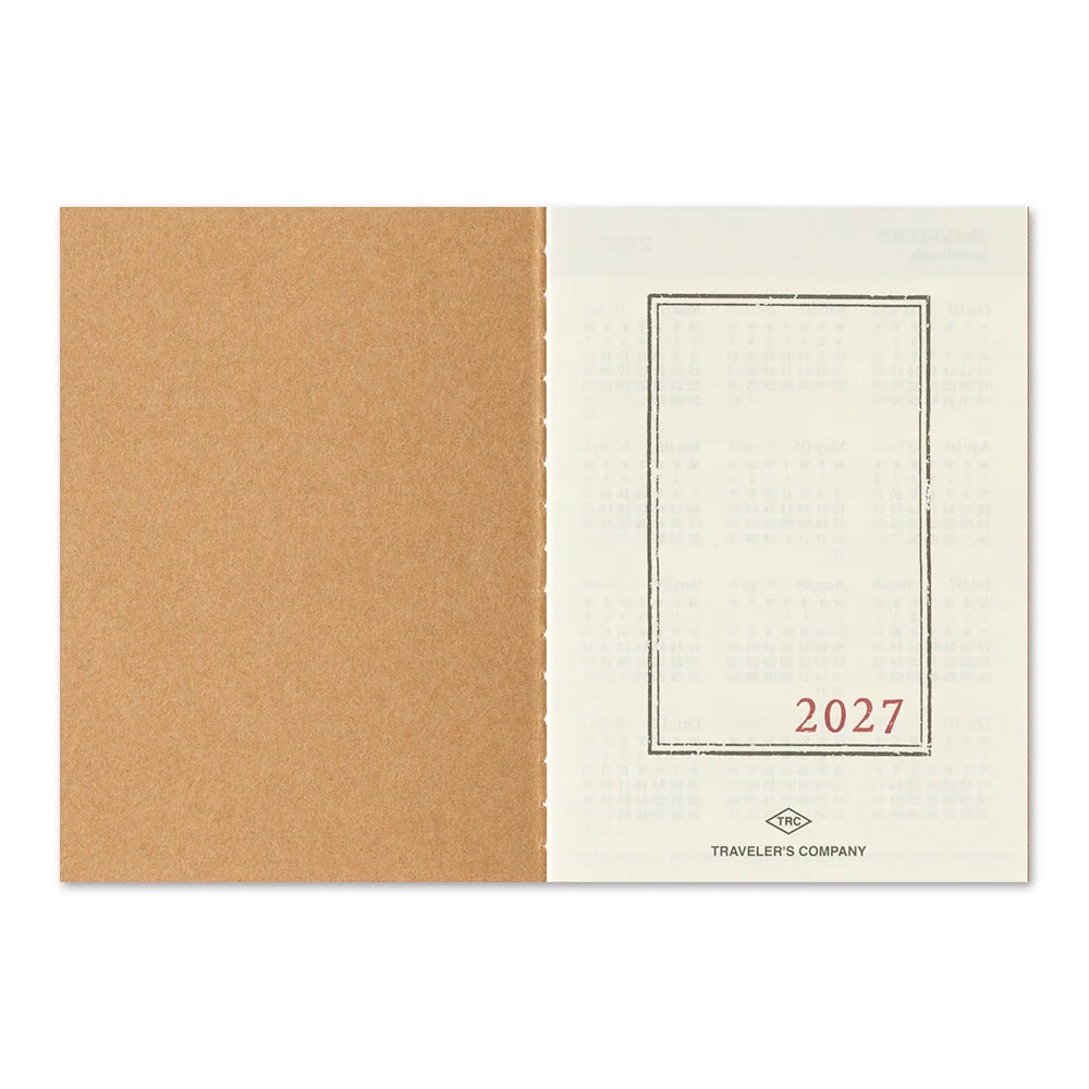 TRAVELER'S COMPANY Passport Size Diary 2027 - Monthly