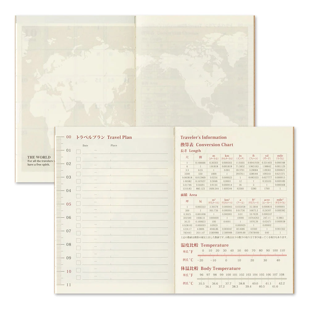 TRAVELER'S COMPANY Passport Size Diary 2027 - Monthly