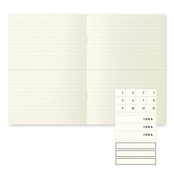 Midori MD A5 Notebook Light- Lined- 3 pack