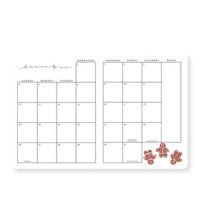 Linda Tong Planners - 2027 Monthly Planner - Cherry Blossom